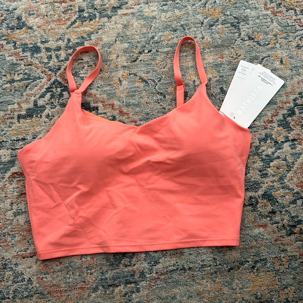 athleta elation v neck crop tank top